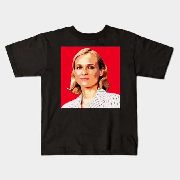 diane kruger Kids T-Shirt by oryan80